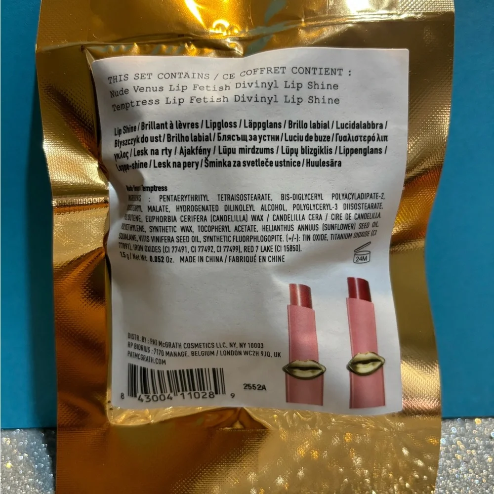 BNIB!Limited Edition! Pat McGrath Labs Mini Divinyl Lip Duo Venusian Temptation